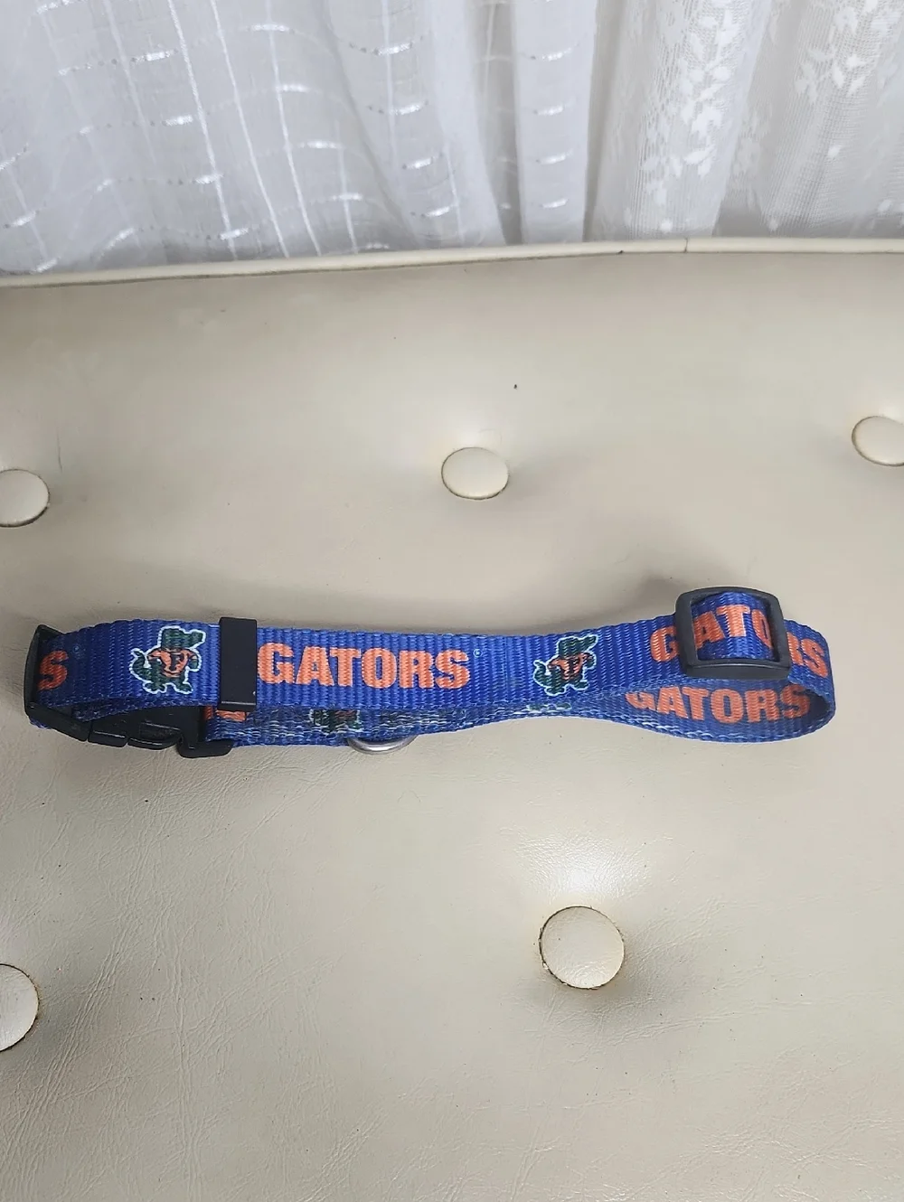 Florida Gators woven nylon dog collar L/XL